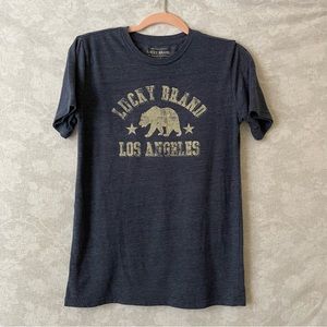 Lucky Brand| Navy Blue Short Sleeve Tee Shirt Women’s Size Large